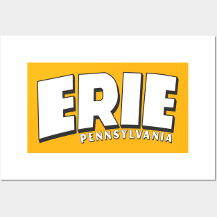 Erie Skyline Sign Posters and Art